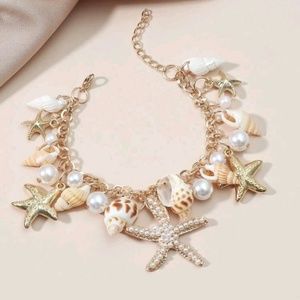 Starfish & Shell Charm Bracelet.